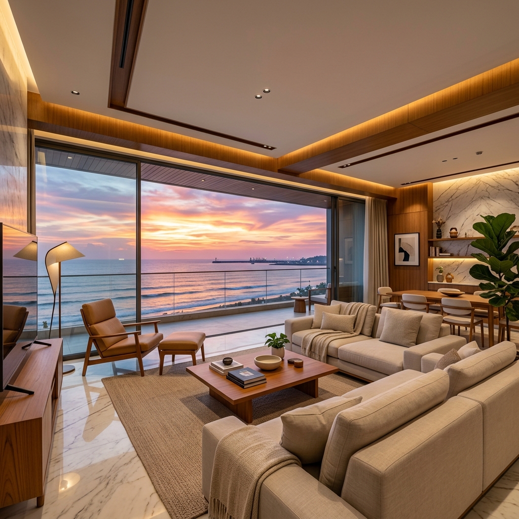 Premium interior design showcasing modern aesthetics across Andhra Pradesh and Telangana