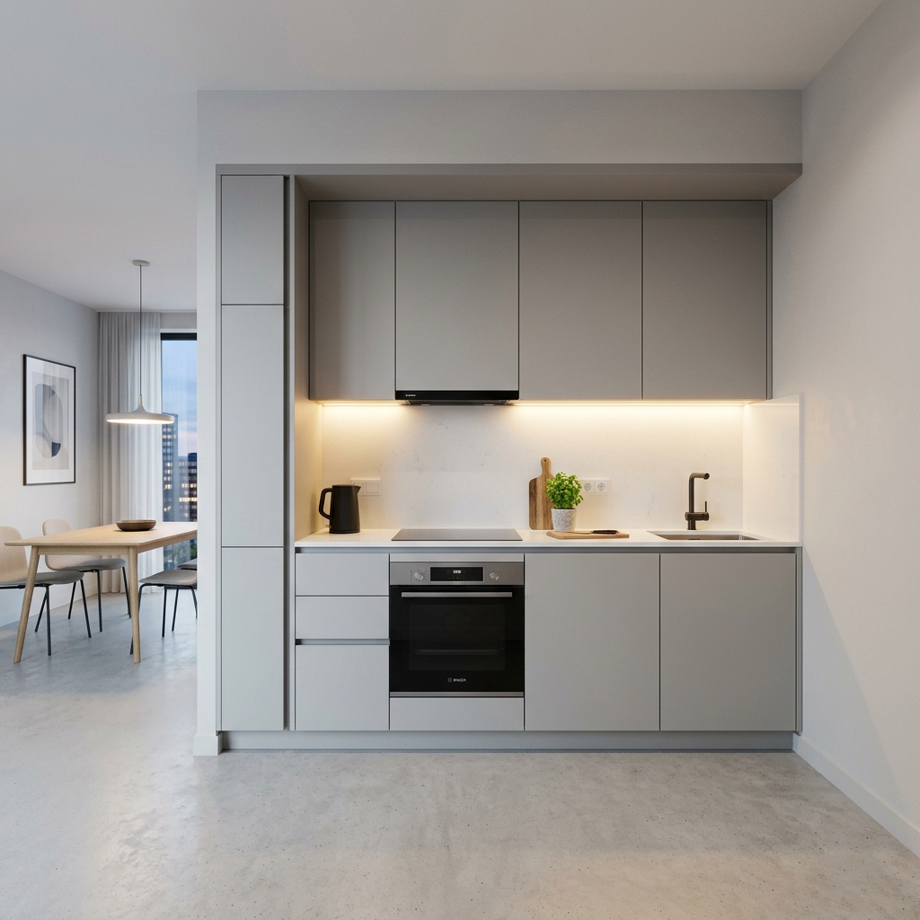 Straight-Line Kitchens
